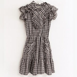 Sea New York Black and White Checkered Dress